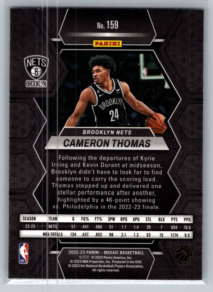 mcoページ 2022-23 Panini Mosaic #159 Cameron Thomas | eBay