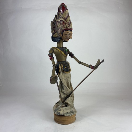 Vintage Java Wayang Golek Sita Holzstabpuppe mit Ständer