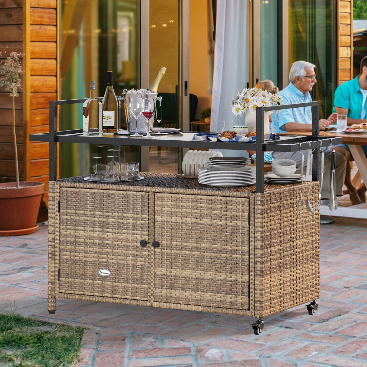 Colton 4-Basket Storage Cabinet