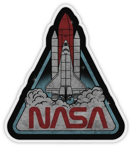 Nasa Vintage Retro Logo Space Ship Vinyl Sticker Decal Car Laptop Window - Picture 2 of 2