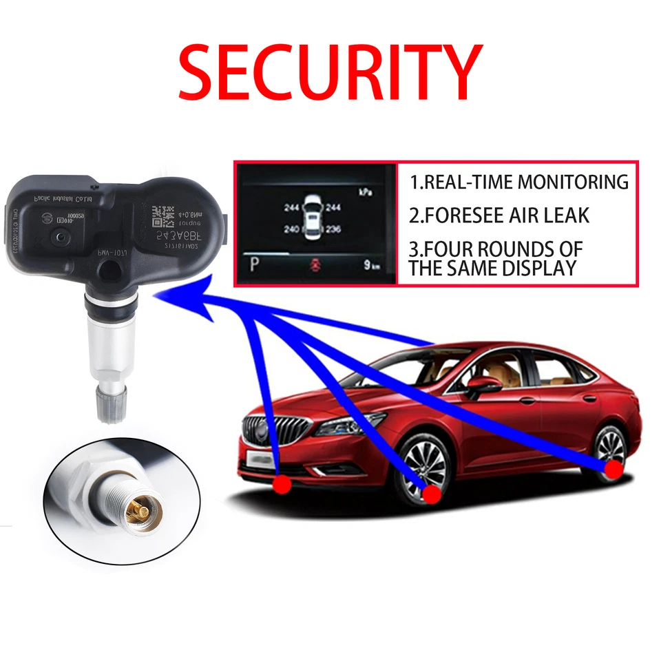 4PCS Genuine TIRE PRESSURE SENSOR TPMS For Toyota Lexus 42607-33021 PMV-107J - Imagem 2 de 4