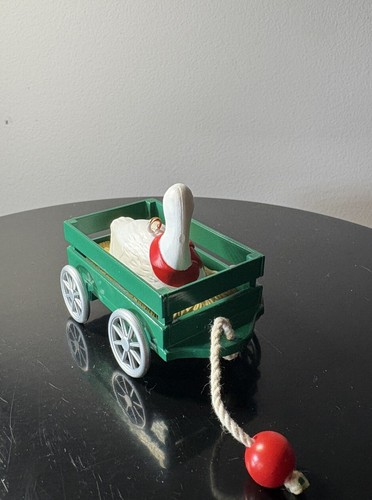 Hallmark Keepsake Ornament Goose Cart Welcome Christmas 1990 - Picture 3 of 10