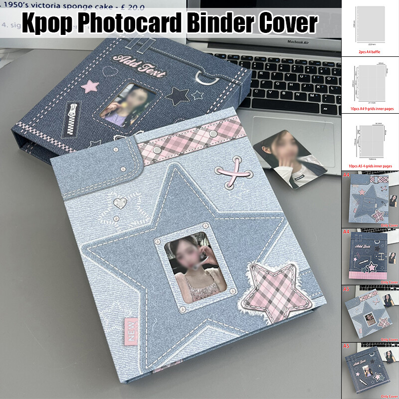 A5 Kpop Photocards Binder Cover Idol Cards Pictures Album Collect Storage Book