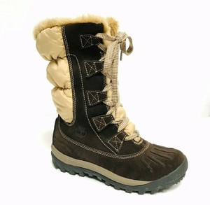 Timberland Botas de nieve para mujer Talla 6 Gamuza Mitad de Pantorrilla  Oscuro Marrón Bronceado Cálido | eBay