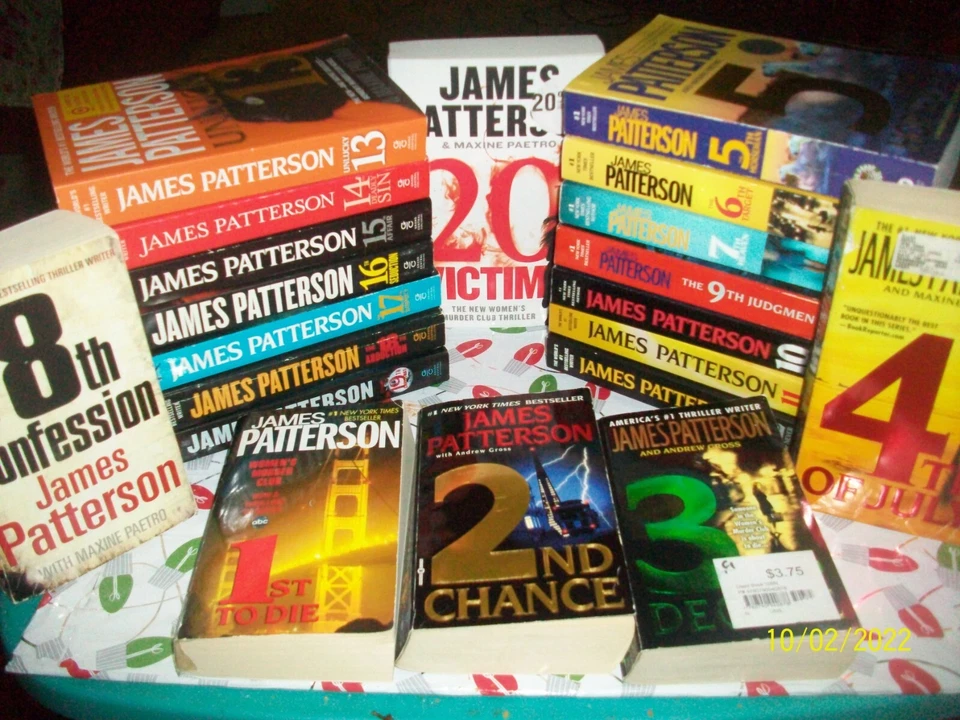 Lot of 23 James Patterson (Women Murder Club Series 1-23 1/2) Suspense Books TPB - Image 2 of 4