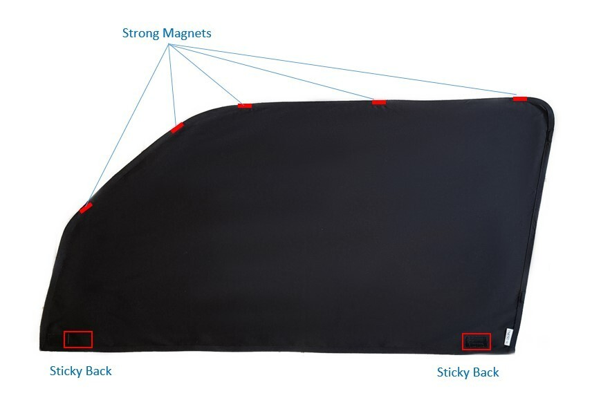 Screen Sun Shade Car for TOYOTA 4 Runner 2020/21/22 Black Out 4 sides