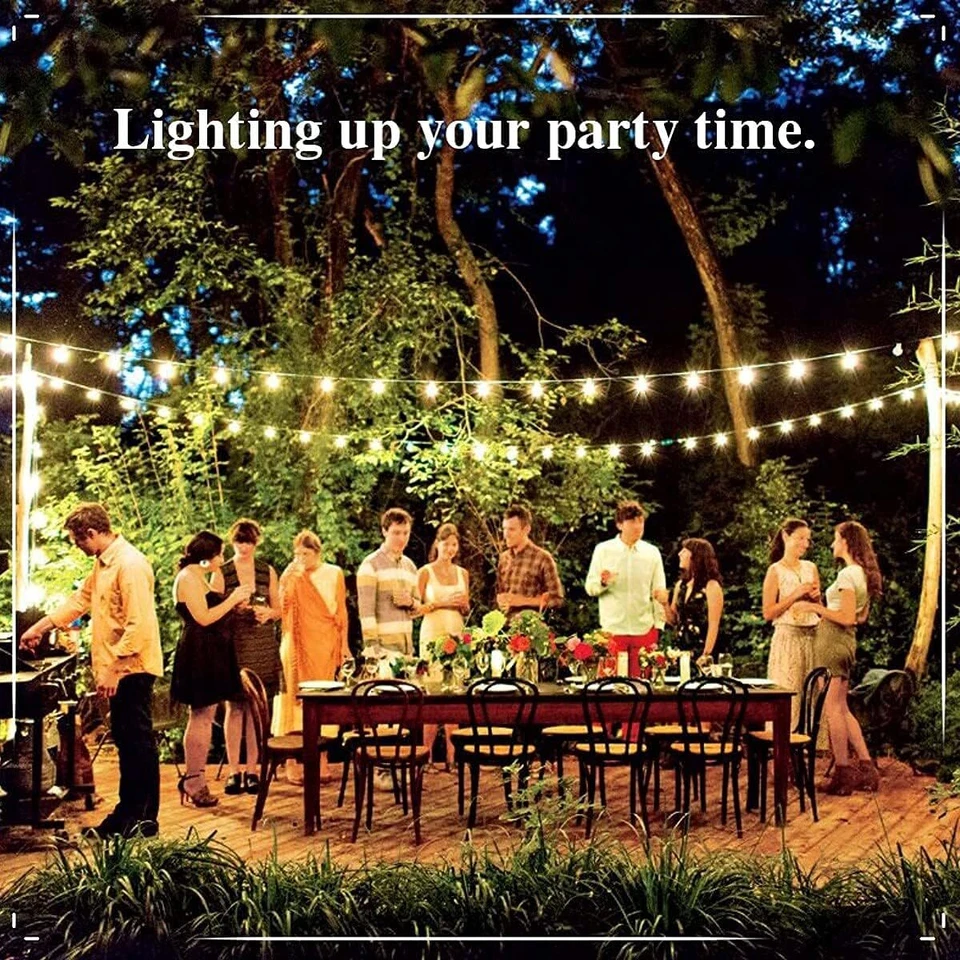 15M-150M Commercial LED Festoon String Lights Outdoor Dimmable Wedding Events AU - image 3 of 4