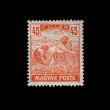 Hungary, Scott 186, Harvesting Wheat, 1919-1920, MH