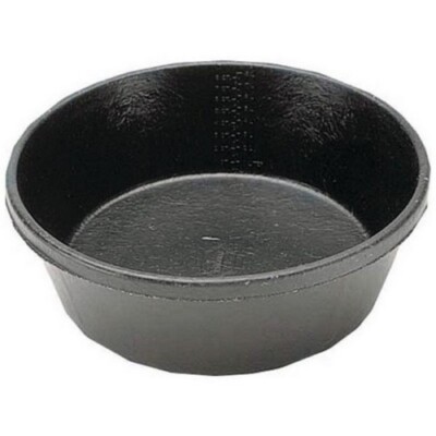 Fortex Rubber Stall Feeder 8 QT;Black  by Fortex