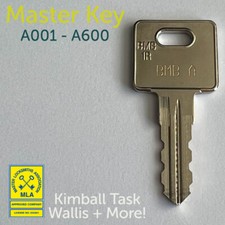 BMB A Series Master Key A001 to A600 Kimball Task Wallis + More! 