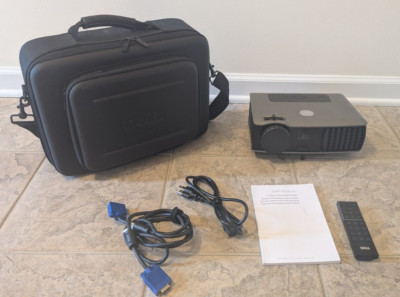 Dell 2400MP DLP Theater Projector 3000 Lumens w/ Rugged Case  and Remote