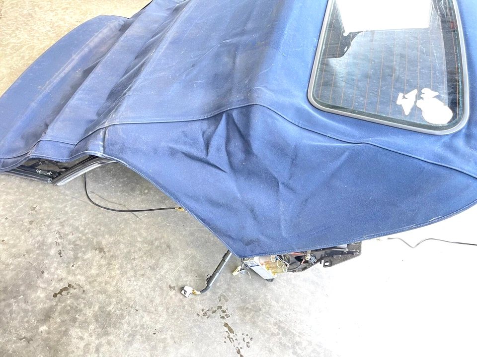 2001-2006 BMW 330ci 325ci E46 CONVERTIBLE SOFT TOP FOLDING ROOF BLUE LOT214 OEM - Image 4 of 4