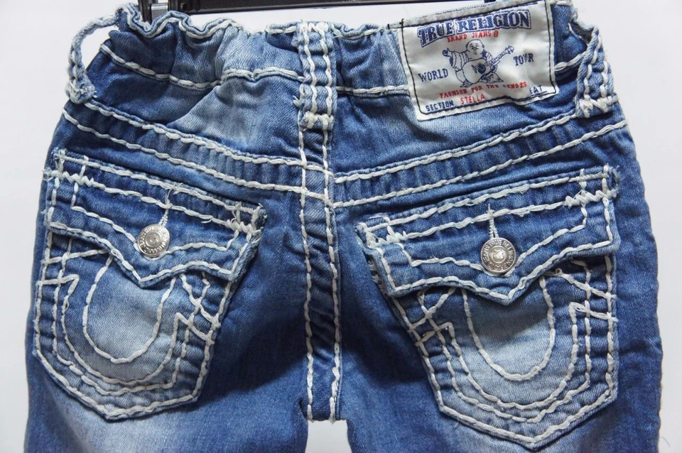 JEANS JULIE SUPER T DE NIÑA TRUE RELIGION CON PUNTADAS BLANCAS 5 Foto 4 de 4