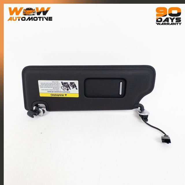 04-13 BENTLEY CONTINENTAL FLYING SPUR LEFT SHADE SUN VISOR BLACK LEATHER OEM