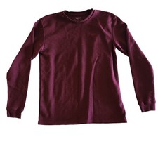 Quicksilver Waffle Knit Burgundy Sweater Mens...