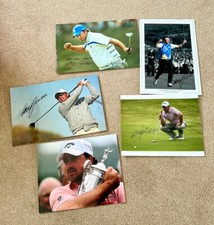 Graeme McDowell Golf Collection of 5 Photos 4 Signed Including Ryder Cup 2010