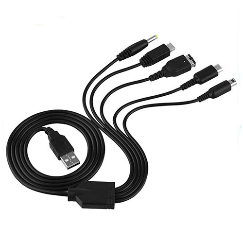 5 in 1 USB Charging Cable for Nintendo GBA SP WII U 3DS DS Lite DSi XL DSI PSP - Imagen 3 de 5
