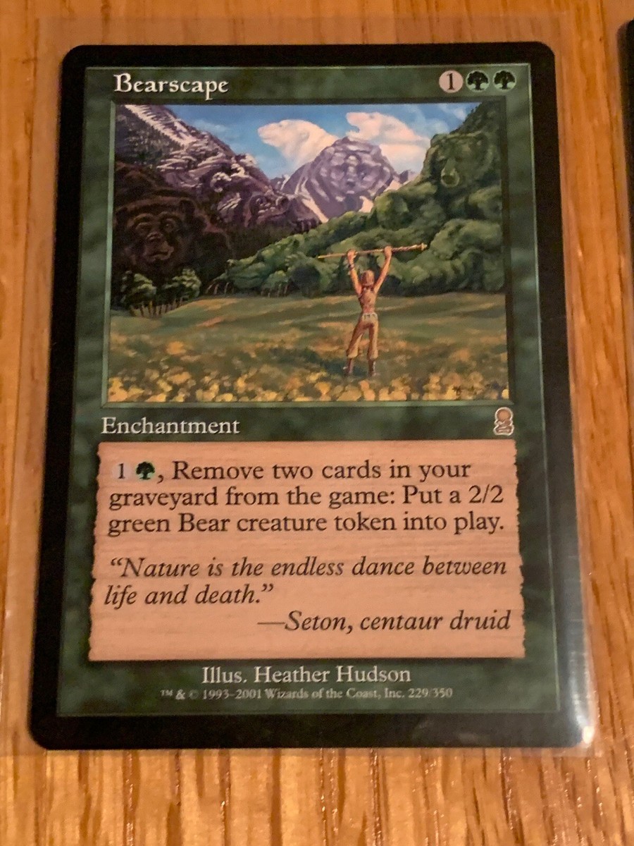Bearscape [2x X2] Odyssey PLD-SP Green Rare MAGIC THE GATHERING CARDS Mtg