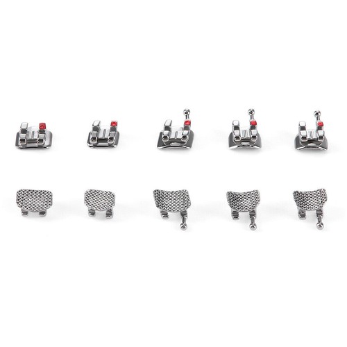 Dental Brackets Orthodontic Braces Mini Monoblock Mesh Base Roth/MBT 0.022/0.018 - Picture 6 of 28