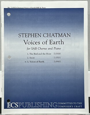 Voices of the Earth - Stephen Chatman SAB w Piano Sheet Music ECS Publishing