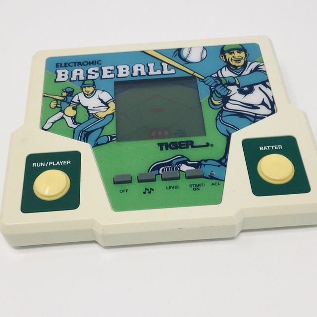 tiger handheld baseball game