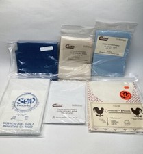 Lot Of 6 Cloth Cross Stitch Fabrics Aida 11/22 14 Count 7 Count Different Sizes