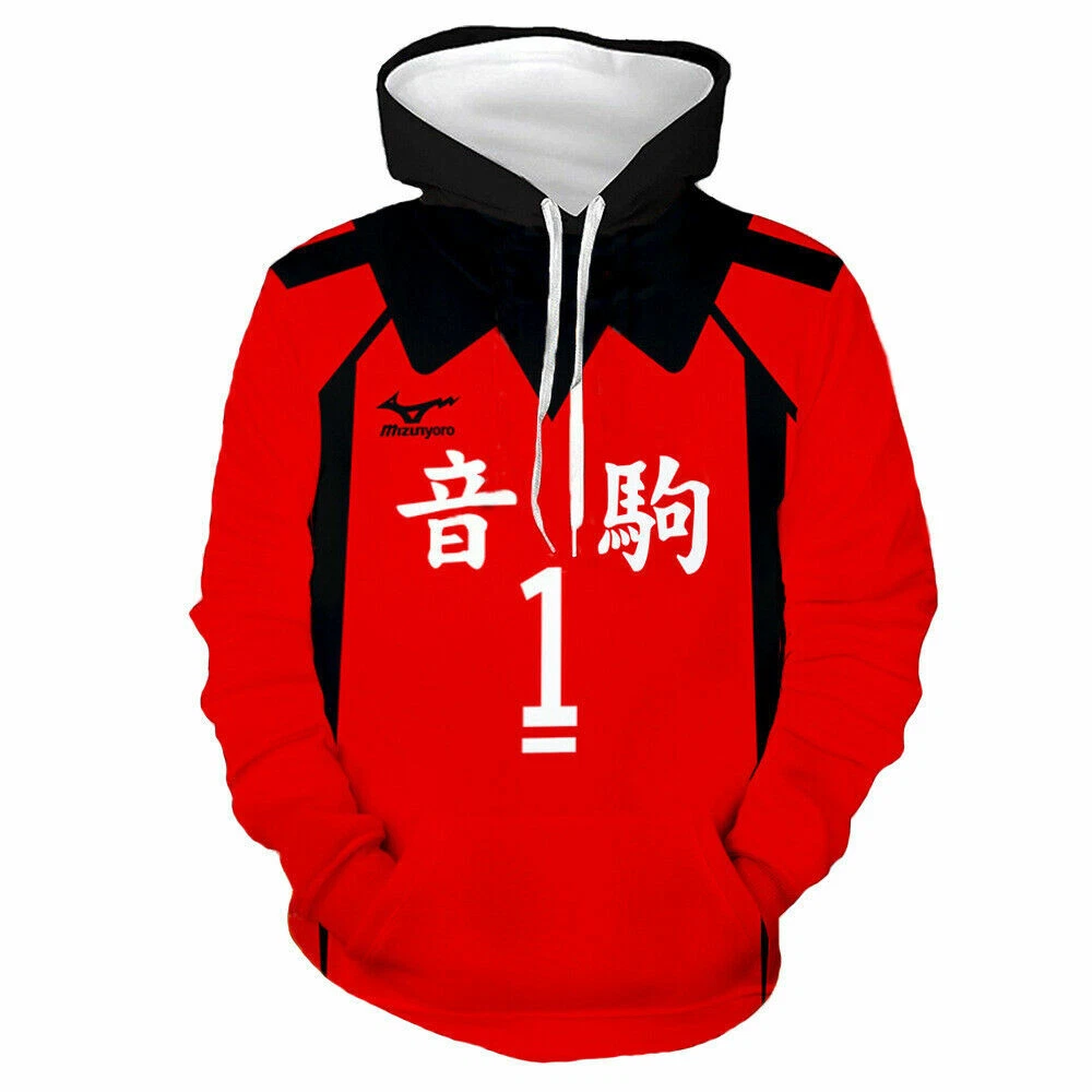 Anime Haikyuu Nekoma High School NO.1 Kuroo Tetsurou Hoodie