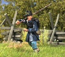 BRITAINS CIVIL WAR UNION 31414 UNION FEDERAL IRON BRIGADE OFFICER ADVANCING