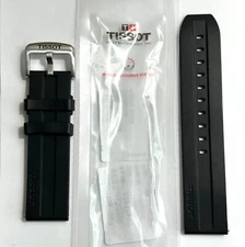 Original Tissot Super Sport 22mm T125617A T125610A Black Rubber Watch Band Strap