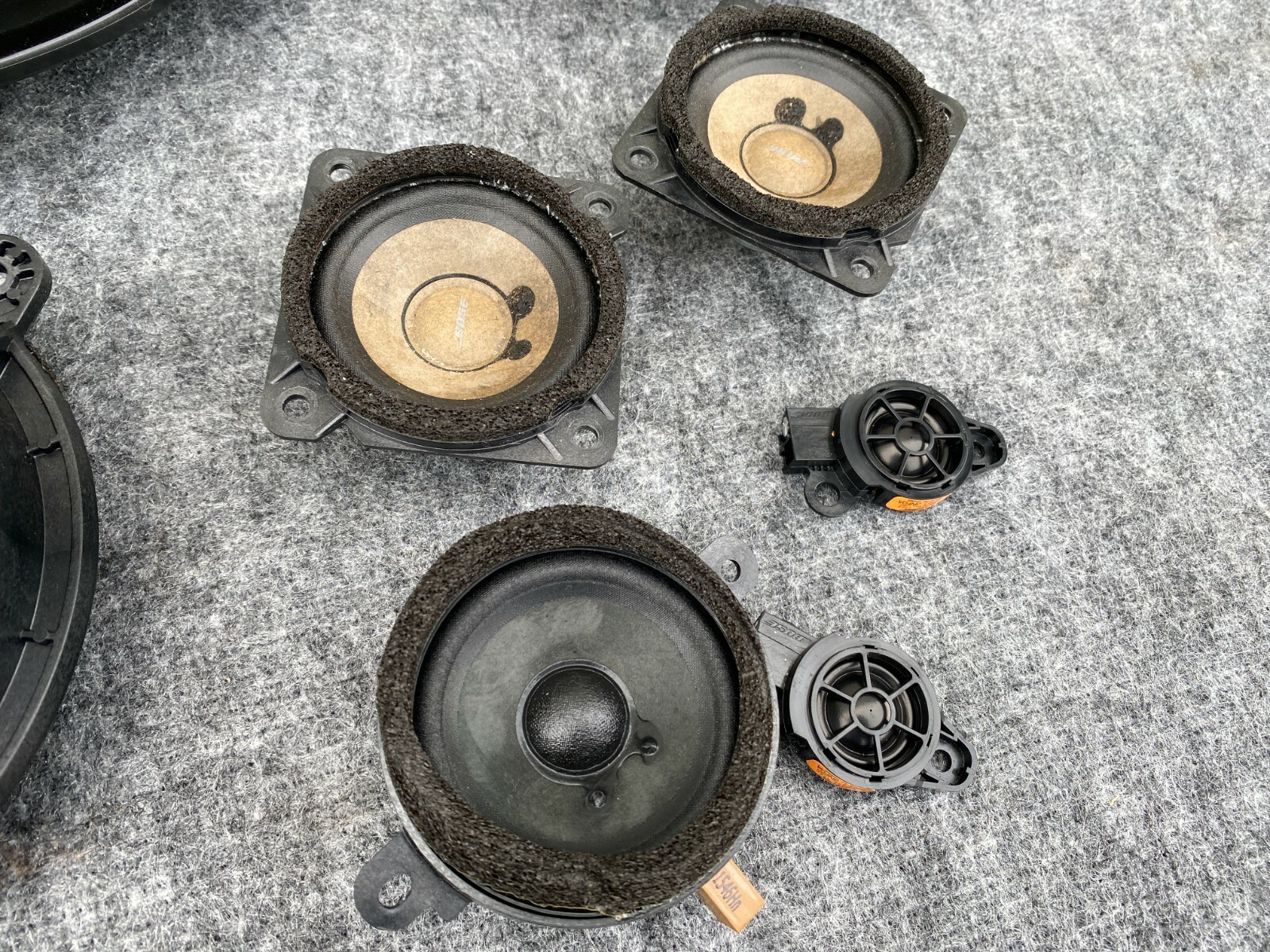 BOSE DOOR SPEAKER SPEAKERS TWEETER WOOFER AMPLIFIER SET INFINITI Q50