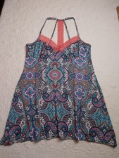 Secret Treasures Med 8-10 Women's Sleepwear Sleep Top Sleeveless Paisley