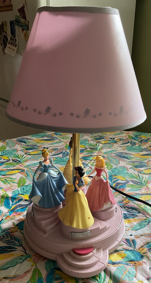 Disney Musical Animated Princess Lamp Belle/Snow White/Aurora/Cinderella