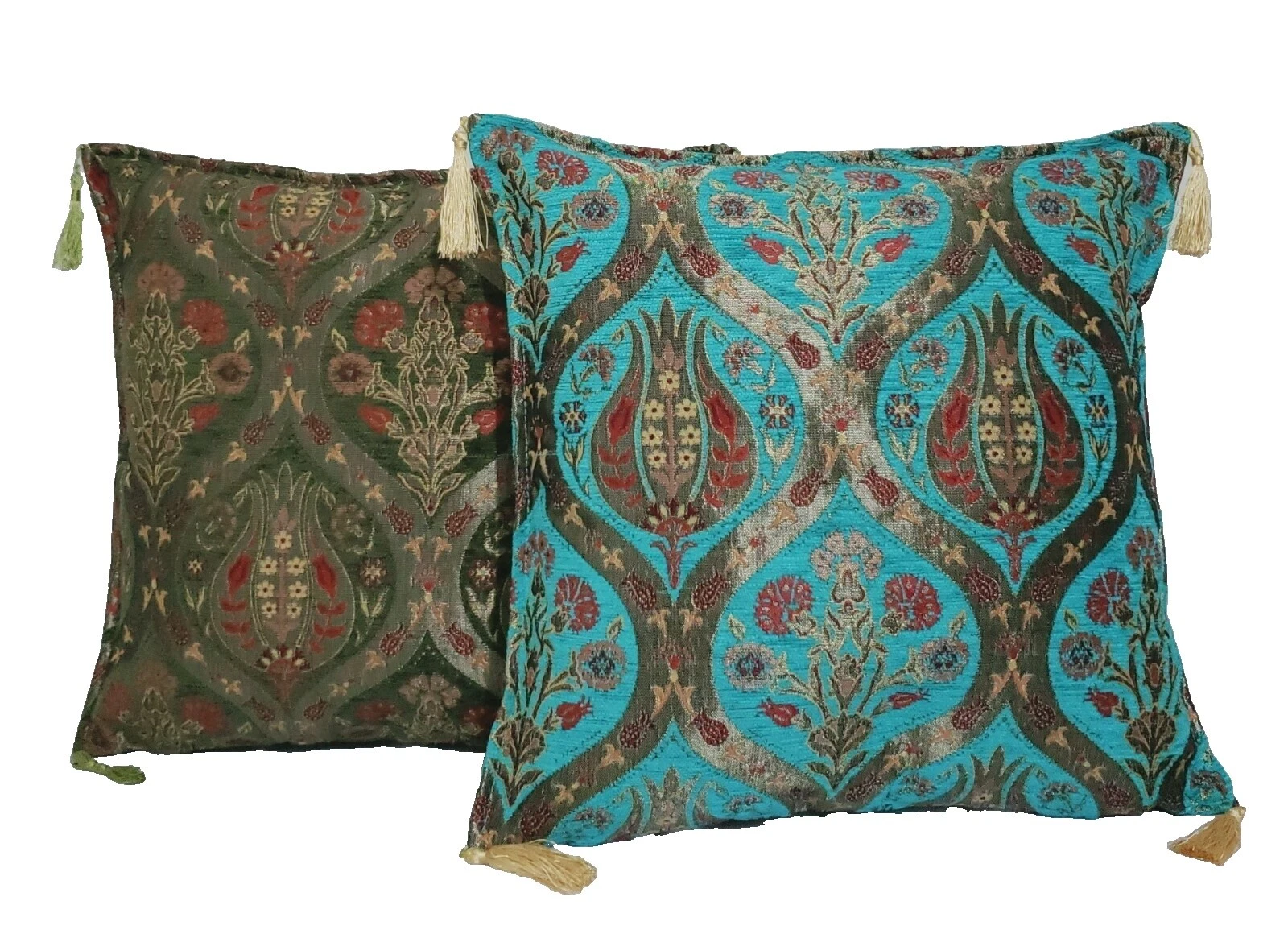 Geometric Traditional 100% Silk Home Décor Pillows