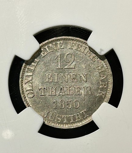1805 Germany 1/12 T Einen Thaler Hannover NGC Graded MS 63 KM-206 - Picture 4 of 4