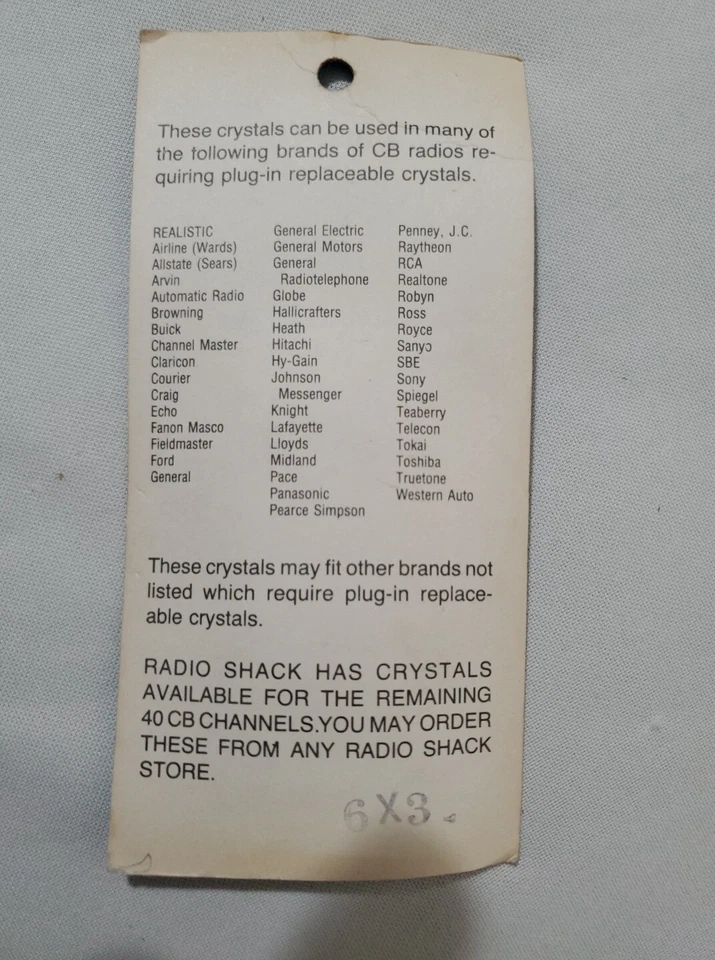 De colección Nuevo de Lote Antiguo Realista 21-1235 Canal 35 Transmisión y Recibe Cristales CB Foto 4 de 4