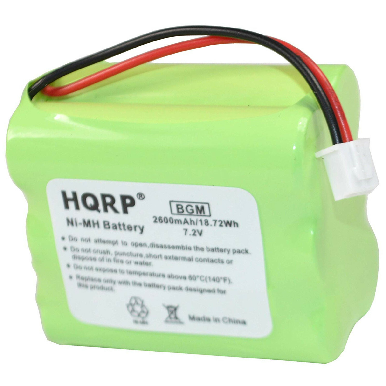 HQRP 7.2V Battery for CPI Panel Security System Alarm 6MR1600AAY4Z