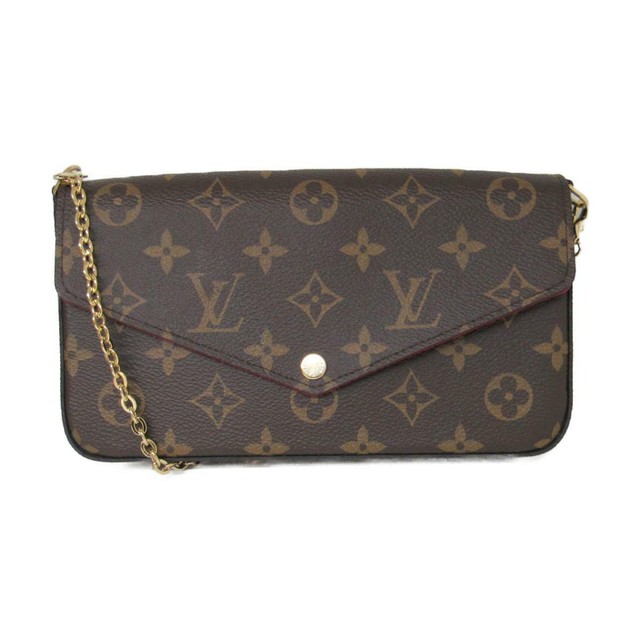 LOUIS VUITTON Pochette Felicie Chain Wallet Shoulder Bag M61276 Monogram Canvas | eBay