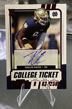 Daelin Hayes 2021 ROOKIE AUTO Contenders Draft Picks RED Parallel - Baltimore RC