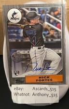 Nick Fortes - 2022 Topps - 1987 Topps Baseball Rookie Autograph 087/199