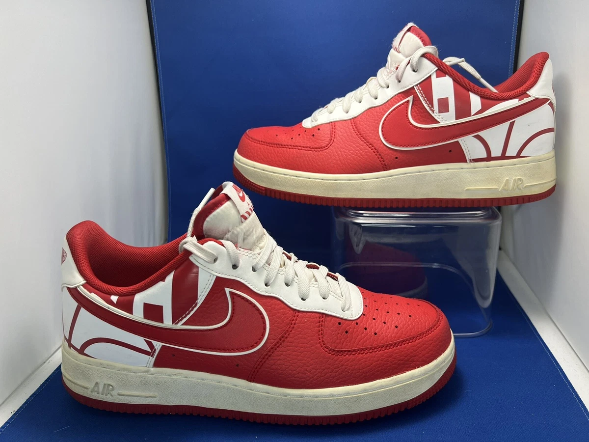 Nike Air Force 1 Low Logo Pack University Red Men no box 8.5 | eBay