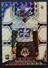 2022 Mosaic White Rookie /25 Andrew Booth Jr. Minnesota Vikings RC