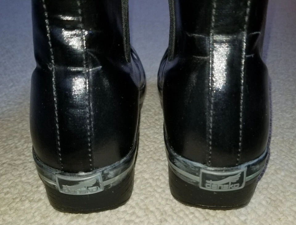 Botas Mujer-DANSKO-lona Recubierta Negra "Vail Rain Boot" Pull on-38 (7.5-8 EE. UU.) Foto 4 de 4