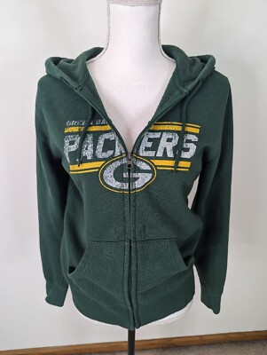 NFL Green Bay Packers Ladies Women's Full Zip Hoodie Sweatshirt