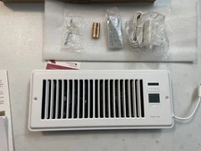 Ultra-Quiet Register Booster Fan 4 x10'' with High-precision Thermostat - AC Ven