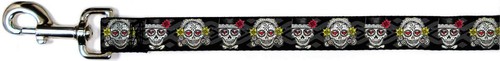 Buckle Down Dog Collar or Leash Thaneeya Sugar Skull The Couple Los Novios S M L - Picture 5 of 11