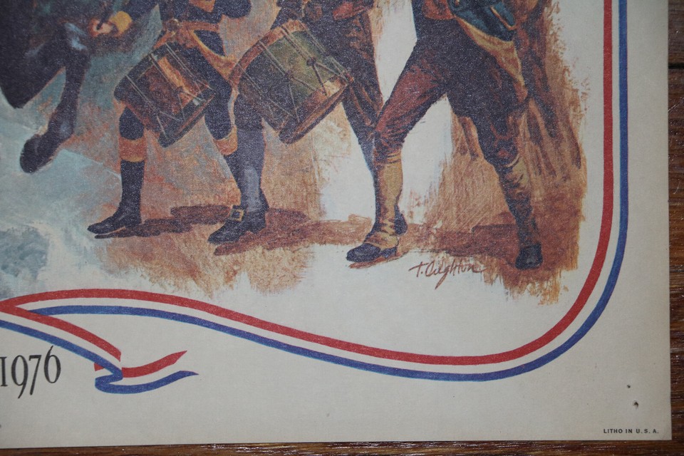 Spirit of 76 USA 1976 Patriot Poster Litho Patriotic Revolutionary War ...
