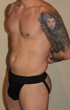 BLACK JOCKSTRAP- KNITTED HANDMADE- LGBTQI+ GAY INTEREST- S,M,L,XL,XXL,XXXL