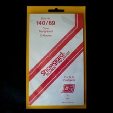 Showgard Stamp Mount 140/89mm - CLEAR - Pk of 10 (140x89 140 mm) Postcard PRECUT