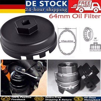 Oil Filter Cap Wrench Cup Socket Remover Tool For Toyota Lexus 64MM 14 Flutes