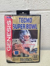 Tecmo Super Bowl Sega Genesis Game Complete in Box CIB